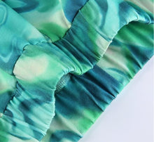 Load image into Gallery viewer, Atlantis Swirl Long Ruched Pants