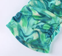 Load image into Gallery viewer, Atlantis Swirl Long Ruched Pants