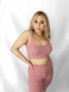 Fuzzy Jogger Two Piece Lounge Set